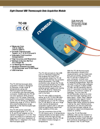 Thumbnail of document Data Sheet - TC-08 8-Channel USB Thermocouple Data Acquisition Module